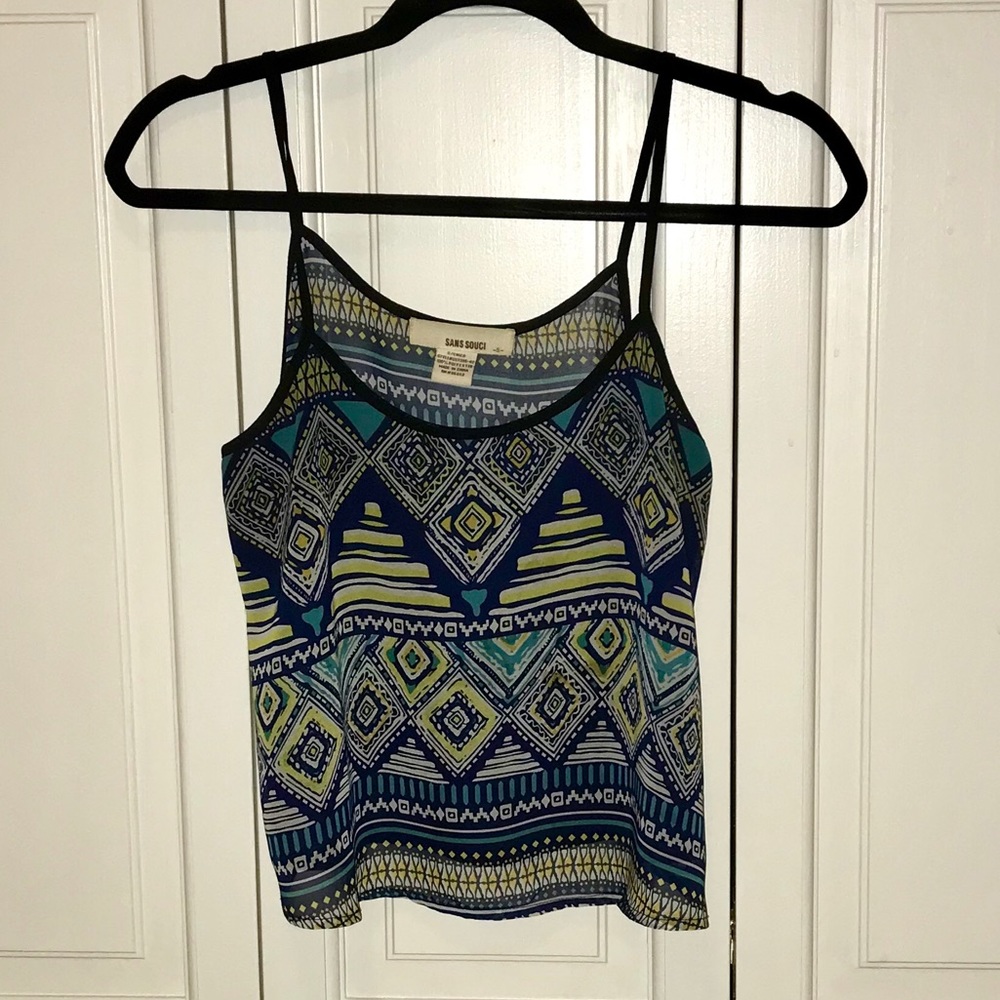 AZTEC PATTERN TANK TOP